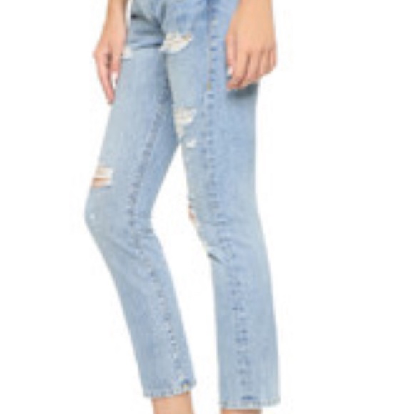 True Religion Audrey boyfriend frayed jeans Mid Rise - Picture 2 of 10
